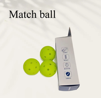 Balle de Pickleball Influence en PE, monobloc rotomoulé, 40 trous, pour événements sportifs en extérieur, entraînement d'élite, enfants, 74 mm