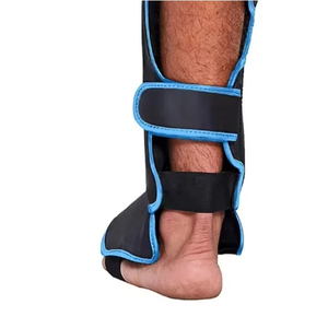 Entry-Level Adult & Teen MMA Kick Boxing Training Shin Guards Leather Breathable Durable Protective - Product Image 2