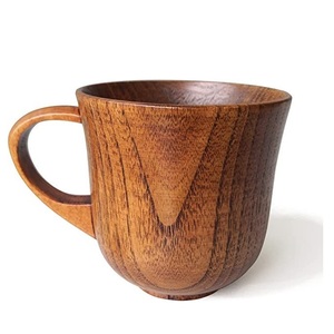 Wooden Coffee Mug Handmade Solid Wood <b>Cup</b> Natural Finish Rustic Style Eco Friendly Drinking Mug for Home - Product Image 1