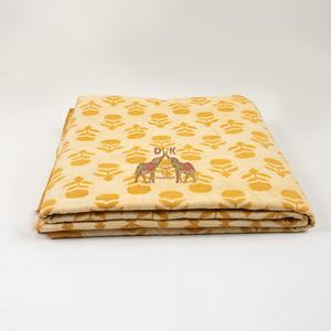 Tissu imprimé floral traditionnel Bagru, pur coton, tissu floral Bagru imprimé à la main, style Sanganeri, textile en coton - Product Image 4