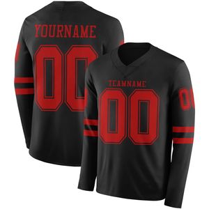 Camiseta de Fútbol de Manga Larga para Hombre, Personalizable con Nombre de Equipo, Logotipo y Posiciones (Manga Izquierda/Frente/Manga Derecha), Transpirable - Product Image 3
