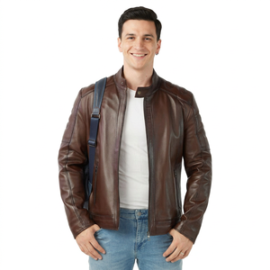High Quality Men Best Design <b>Leather</b> <b>Jackets</b> OEM Service Outdoor <b>Winter</b> Clothing Men's vintage <b>leather</b> <b>jacket</b> for men - Product Image 4