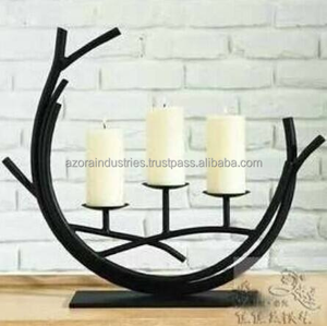 Bougeoirs décoratifs en fer forgé Bougeoirs en fer Bougeoirs en fer - Product Image 3