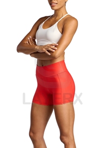 Shorts de cycliste taille haute sans couture pour femmes grandes tailles, en nylon et élasthanne écologiques, pour la course, le cyclisme, la course à pied, la gym et l'entraînement athlétique - Product Image 3