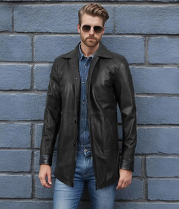 Best Price Custom <b>Men's</b> Winter Genuine Leather <b>Jacket</b> Breathable Windproof Made in Pakistan - Product Image 5