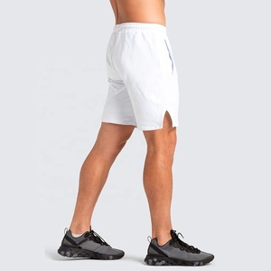 Pantalones cortos de gimnasio de alta calidad para hombre Servicios OEM Patrón sólido Pantalones cortos de entrenamiento con estampado de poliéster para correr - Product Image 5
