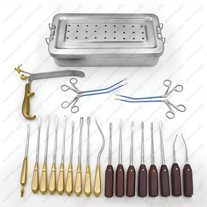 Sambrialmed International Endoscopic Facelift Instruments Set Plastic Surgery 23 Pcs High Quality German Stainless Steel Manual - Product Image 1