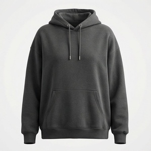 เสื้อฮู้ดดี้ผ้าฝ้ายแท้ทรงโอเวอร์ไซส์ ไหล่ตก สไตล์สตรีทแวร์ แขนยาว น้ำหนักเบา รับสกรีนโลโก้ OEM - Product Image 1