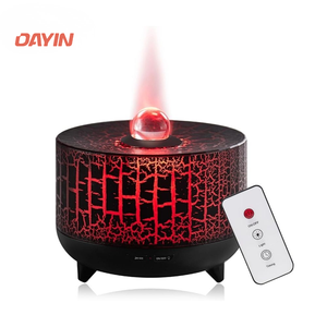 <b>Portable</b> Ultrasonic Humidifier USB 300ml Flame Light Aroma <b>Diffuser</b> RGB LED Low Noise for Home Office - Product Image 1