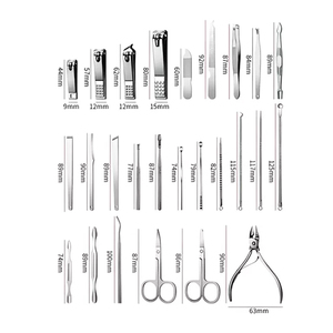 Kit de manucure professionnel de 12 pièces de haute qualité pour les soins de beauté et la pédicure, coupe-ongles - Product Image 5