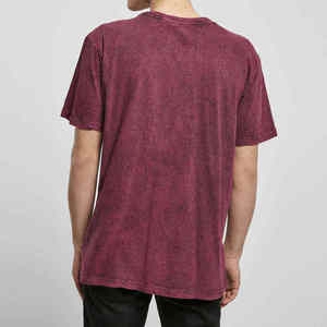 T-shirt à manches courtes pour homme, coupe ample, tie-dye, 100% coton, col rond, jersey tricoté uni, décontracté - Product Image 5