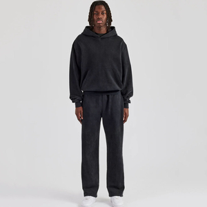 Survêtement Homme Style Urbain Délavé à l'Acide, Personnalisable OEM, Coupe Classique, Grandes Tailles, Séchage Rapide, Léger, Vêtement de Sport - Product Image 1