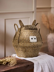 <b>Woven</b> seagrass <b>basket</b> in the shape of a pig Handmade Storage <b>Basket</b> Wholesale eco-friendly Made in Viet Nam - Product Image 2