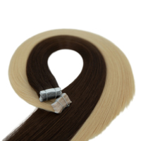 Extensions de cheveux indiens vierges à bandes adhésives invisibles, qualité single drawn, 50g, 20 pièces/paquet