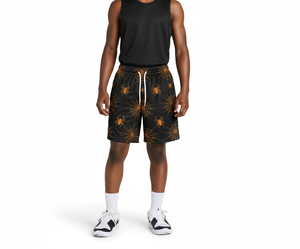 ผู้ผลิต รับทำโลโก้ตามสั่ง บาสเก็ตบอลคุณภาพสูง พิมพ์ลายแบบซับลิเมชั่น โพลีเอสเตอร์ ความยาวขาใน 5 นิ้ว ผ้าตาข่ายสองชั้น สำหรับผู้ชาย แบบเรียบง่าย สวมใส่สบาย - Product Image 6