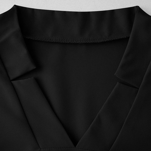 Ensembles d'uniformes médicaux tissés 100 % coton élégants 2025 – Tenues d'infirmière et d'hôpital unisexes à manches courtes avec fermeture éclair et pantalon jogger - Product Image 3