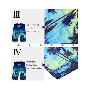 Pantalones Cortos de Playa para Hombre con Estampado Animal, Personalizados con Transferencia Térmica, Tejidos en Lona, de Secado Rápido, Servicio OEM, Venta al Por Mayor - Product Image 4