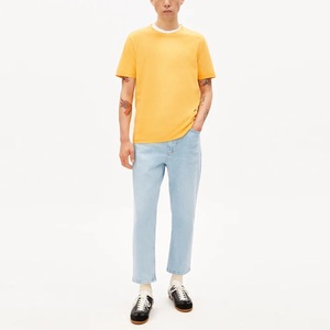เสื้อยืดผู้ชายคุณภาพสูงรุ่นใหม่ล่าสุด ผ้าฝ้าย 100% เนื้อหนา สีพื้น พิมพ์ลายซิลค์สกรีนแบบกำหนดเอง ทรงโอเวอร์ไซส์ เป็นมิตรต่อสิ่งแวดล้อม - Product Image 5
