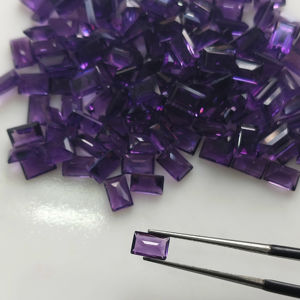 Ametista Africana Natural, Corte Baguette de 6x4MM, Color Púrpura, Gemas Sueltas de la Mejor Calidad para Joyería, Gemas de Red Mountain - Product Image 4