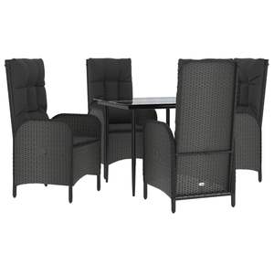 Juego de Comedor Negro para Patio, Muebles de Comedor para Jardín al Aire Libre - Product Image 3