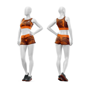 Conjunto de Yoga Personalizado OEM ODM, Top Corto con Tirantes Ajustables y Cuello Redondo, Pantalones Cortos, Spandex/Nailon, Elástico en 4 Direcciones, Transpirable, Ecológico - Product Image 4