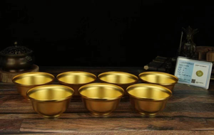 แม่พิมพ์ถ้วยน้ำโลหะชุบทองคำขนาดเส้นผ่านศูนย์กลาง 9 ซม. ออกแบบเองได้ สำหรับงานหมั้น - Product Image 4