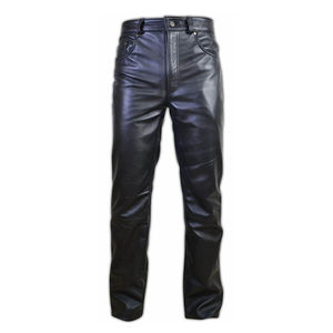 Pantalones de Cuero para Hombre, Genuinos, de Alta Calidad, Estilo Motociclista, Rock, Ajustados, Cómodos, Ropa Urbana - Product Image 5