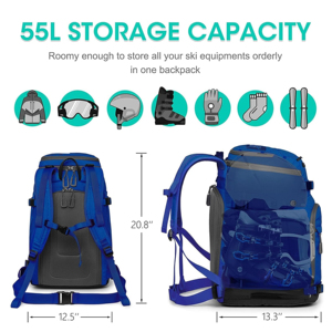 Hot Sell Ski Boot Bag Excellent for Travel With Waterproof Exterior Snowboard Boots Bags for Men Women and Youth - Product Image 6