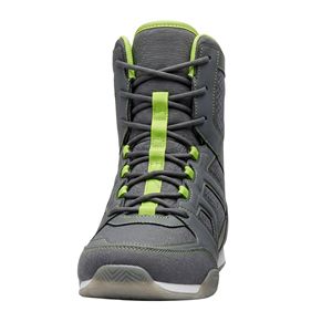 Calzado Deportivo, Botas de Boxeo de Media Caña en Gris Oscuro y Verde Neón, Antideslizantes, Transpirables, de Cuero Sintético - Product Image 2
