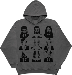 Hoodie d'hiver 2026 en molleton de coton épais 420 g/m² style streetwear vintage délavé gothique rétro hip-hop avec impression DTG unie - Product Image 5