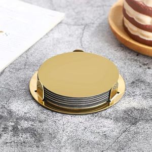 Round Coaster for <b>Table</b> Stylish Drink Coasters for Home Office - Product Image 2