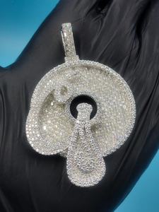 จี้ห้อยคอฮิปฮอปผู้ชายชุบทอง 18K ประดับเพชรโมอิสซาไนต์ VVS หรูหรา จี้เงินแท้ 925 พร้อมจี้ตัวอักษร - Product Image 5