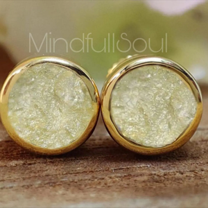 Pendientes de Cristal del Desierto Libio de Primera Calidad |   Base de Plata de Ley sin Tratar |   Joyería de Piedras Preciosas Auténticas con Diseño Artesanal |   2026 - Product Image 2