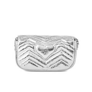 Pochette formelle argentée pour femmes - Product Image 1