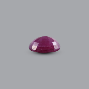 Natural African Ruby 6.3 Carat Loose Gemstone 12mm Faceted Red Rough Cut for Fine Jewelry - Product Image 3