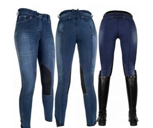 Leggings en jean jodhpurs pour femmes, vêtements équestres, collants en denim, pantalons d'équitation, culottes, nouvelle collection - Product Image 1