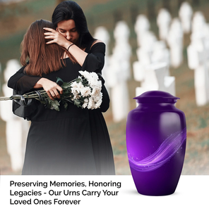 Urna de Metal de Lujo y Alta Calidad para Cremación, Almacenamiento de Cenizas de Adultos, Conmemoración Funeraria, con un Atractivo Diseño Decorativo al Mejor Precio - Product Image 4