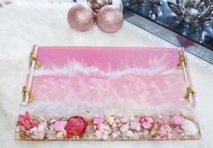 ถาดชาเรซินหรูหราสำหรับโรงแรมและร้านอาหารที่ให้บริการ - Product Image 2