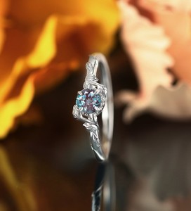 Bague en Alexandrite en Argent Sterling 925, Bague de Fiançailles à Pierre Précieuse Changeante de Couleur, Bijou de Mariage Élégant, Cadeau pour Lui - Product Image 2