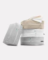 Lot de 4 cubes de rangement légers en nylon avec fermeture éclair pour bagages de voyage et organisation des vêtements dans la valise