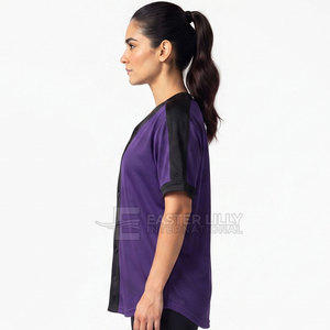 Vente directe d'usine, maillot de softball à manches courtes, nouveau style, vêtements de sport, maillot de softball de haute qualité - Product Image 3