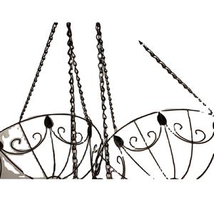 Maceta Colgante Redonda de Coco con Cadena de Hierro, Soporte para Plantas, Maceta Creativa para Interiores y Exteriores, Decoración Elegante para Jardín y Hogar - Product Image 3