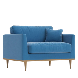 Un sofá seccional para interiores con un estilo minimalista, suave y liso, para usar en la sala de estar de la casa. - Product Image 5