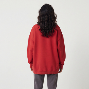 Sweat-shirt en polaire pour femme, coupe ample et oversize, pull chaud d'hiver, vêtements décontractés streetwear, vente en gros - Product Image 2
