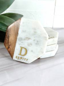 Modern Wood Marble <b>Coaster</b> Set by NEHA ENTERPRISES Stylish <b>Table</b> <b>Coasters</b> for Glass Mug And Wine Cups - Product Image 6