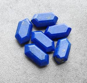 Lapislázuli Natural, Forma Hexagonal, Corte Plano, Calibrado, Gema Suelta para Joyería - Product Image 4