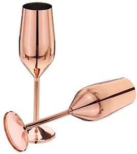 Premium Copper Finish <b>Glass</b> Elegant Stemmed <b>Goblets</b> for Home Dining and Gifting - Product Image 5