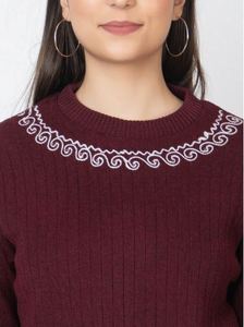 Suéter Cálido para Mujer, Diseño Moderno con Textura Tejida, Elegante y Casual para Uso Diario, de Exportador de India a Precio de Mayoreo - Product Image 4