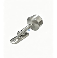 Support de fixation réglable en acier inoxydable pour panneau de verre, pour main courante d'escalier et fixation de tube rond