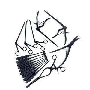 Ensemble chirurgical pour laminectomie, 16 pièces, instruments orthopédiques de colonne vertébrale avec revêtement noir, outils de neurochirurgie, kit réutilisable de qualité hospitalière - Product Image 1